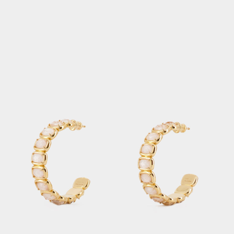 Medium Toy Earring - Ivi - Gold Crystal - Or