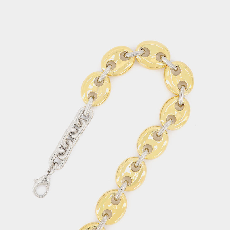 X Eight Neck Necklace - Paco Rabanne - Gold/Silver - Metal