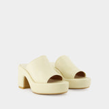 Dodie Sandals - Clergerie - Yellow - Leather