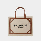 Barmy Shopper Medium Tote Bag - Balmain - Stone/Brown - Canva