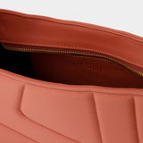 Tasche Albert Midi aus Leder in Orange