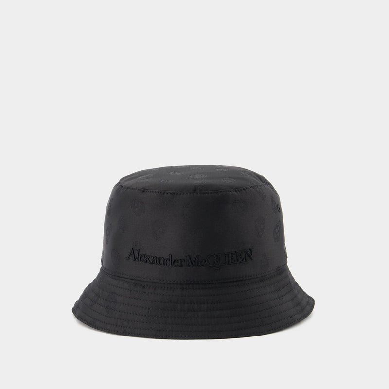 Skull Jacquard Hat - Alexander Mcqueen - Black - Cotton