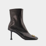 Groupie M80 Ankle Boots - Balenciaga -  Black/Gold - Leather