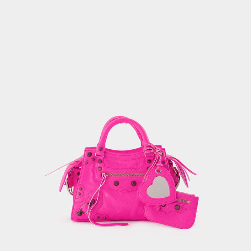 Neo Cagole Xs Bag - Balenciaga -  Bright Pink - Leather