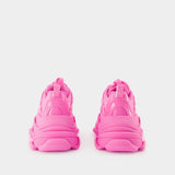 Triple S Rubber Sneakers - Balenciaga -  Pink - Vegan Leather