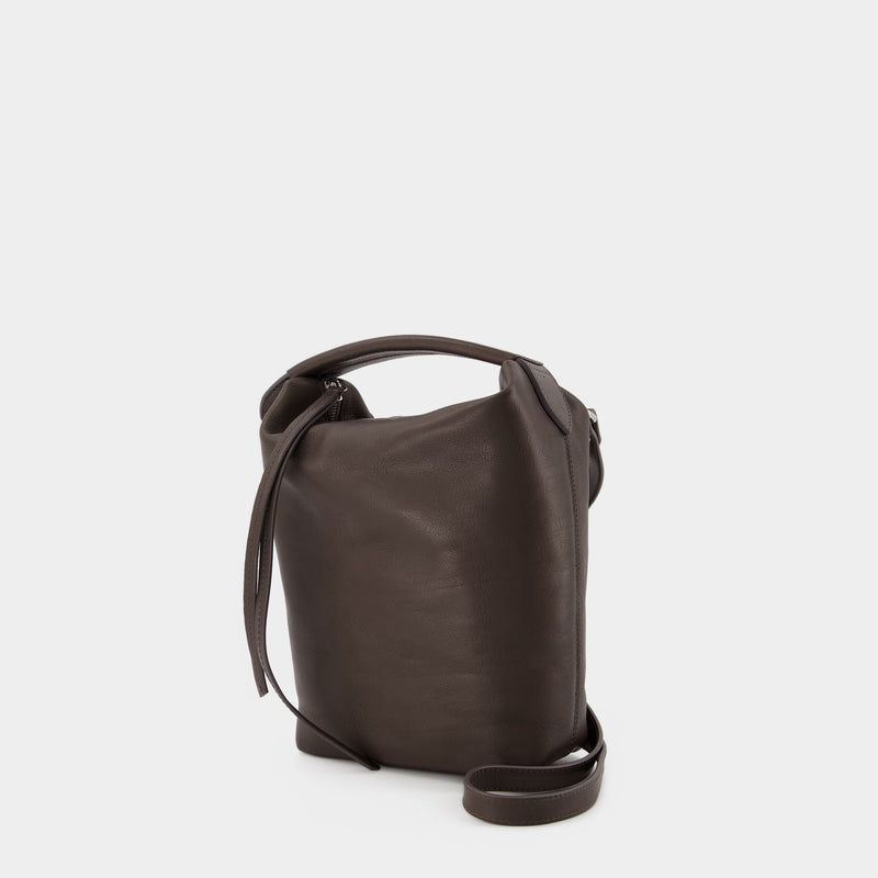 Box Hobo Bag - Lemaire - Ash - Leather