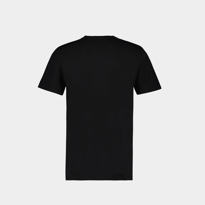 T-Shirt Fox Head Patch Classic Double Monogram aus Baumwolle in schwarz
