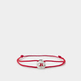 3G Cord Entrelacs Bracelet - Le Gramme - Red - Silver