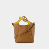 Chain Link Hobo Bag - J.W. Anderson - Pecan/Yellow - Leather