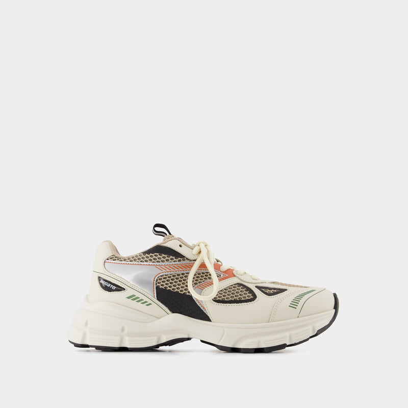 Marathon Sneakers - Axel Arigato -  Cream/Green Kale - Leather