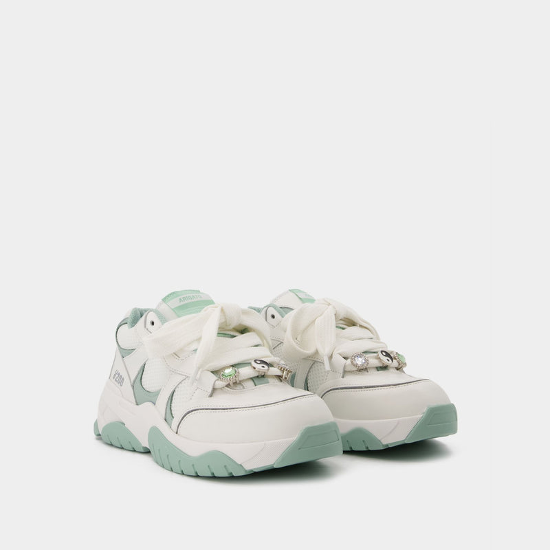 Sneakers Catfish Lo aus weißem/grünem Leder