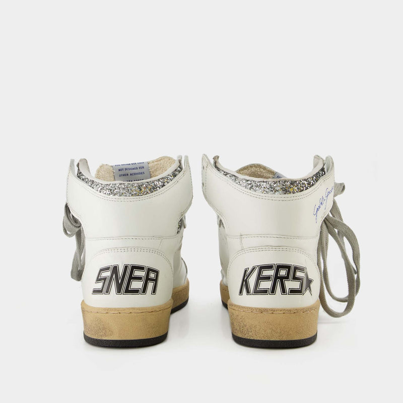 Sky Star Sneakers - Golden Goose - White/Grey - Rubber