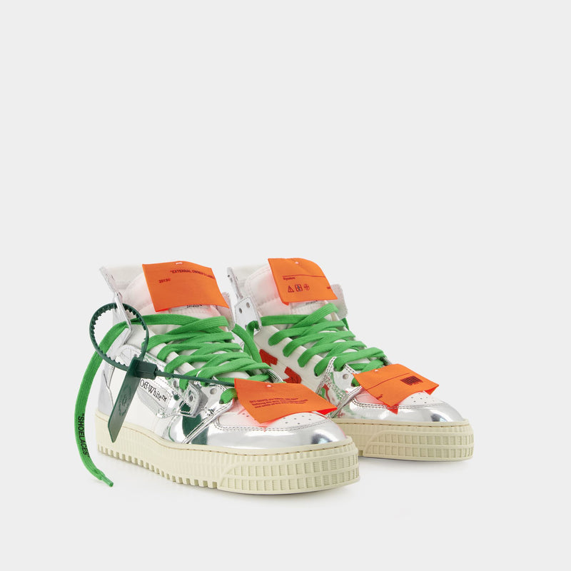 3.0 Off Court  Sneakers - Off White - White/Silver - Leather
