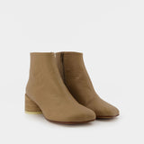 Anatomic Ankle Boots - Mm6 Maison Margiela - Incense - Leather