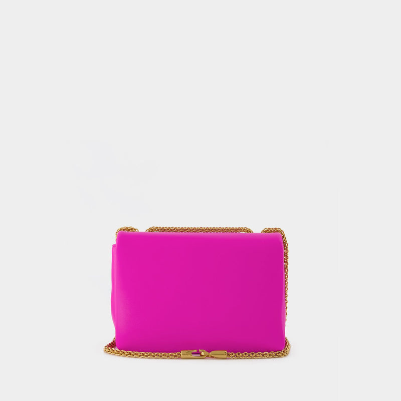 Tasche One Stud Mini Top Handle aus rosafarbenem Leder