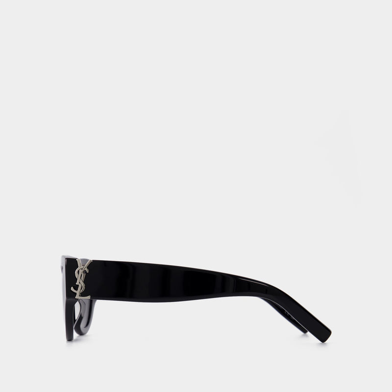 Sonnenbrille aus Azetat schwarz/Silber