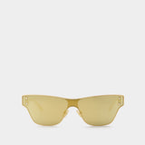 Sonnenbrille aus Métal goldfarbend