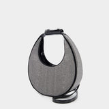 Mini Moon Crystal  Handbag - Staud - Strass/Black - Leather