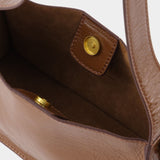 Kesme Mini Tasche aus braunem Leder