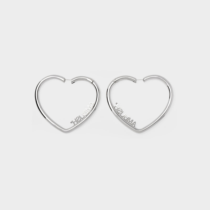 Herz-Ohrringe aus Silber