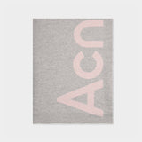 Scarf - Acne Studios - Light Pink/Grey - Wool