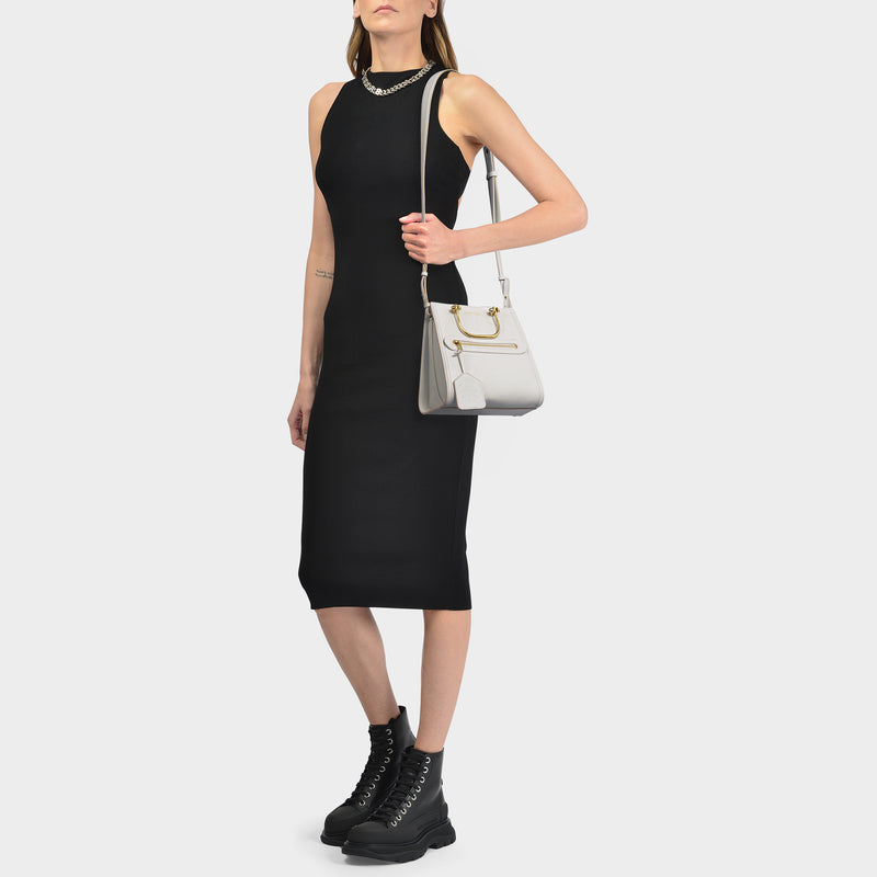 Tasche The Short Story aus beigefarbenem Leder