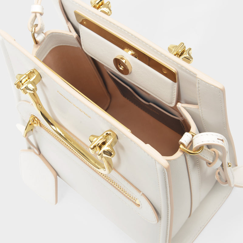 Tasche The Short Story aus beigefarbenem Leder
