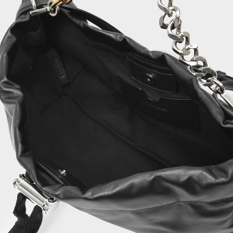 Tasche Mini Bundle aus schwarzem Leder