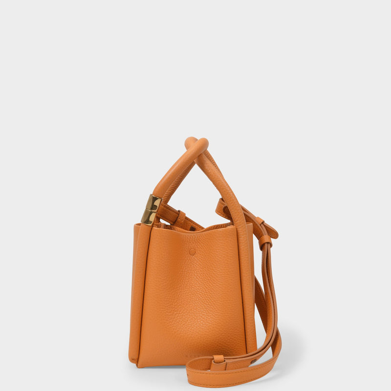 Lotus 12 Bag in Orange Leather