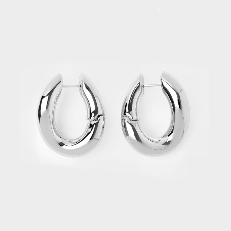 Loop P Earring - Balenciaga -  Slick Silver