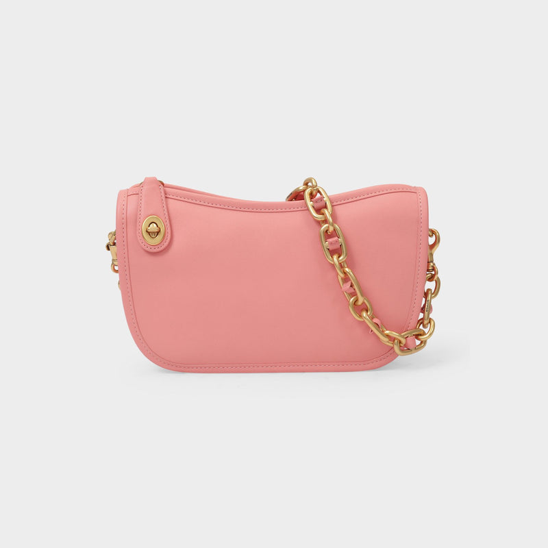 Tasche Swing Chain aus rosafarbenem Leder