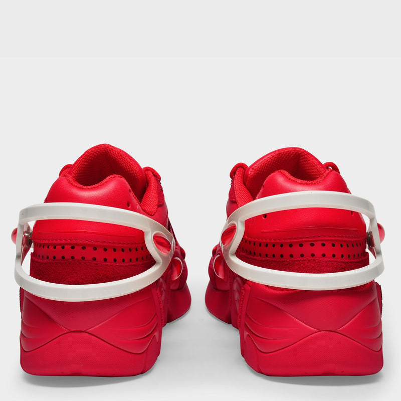 Sneakers Cylon 21 aus rotem Mikrofiber