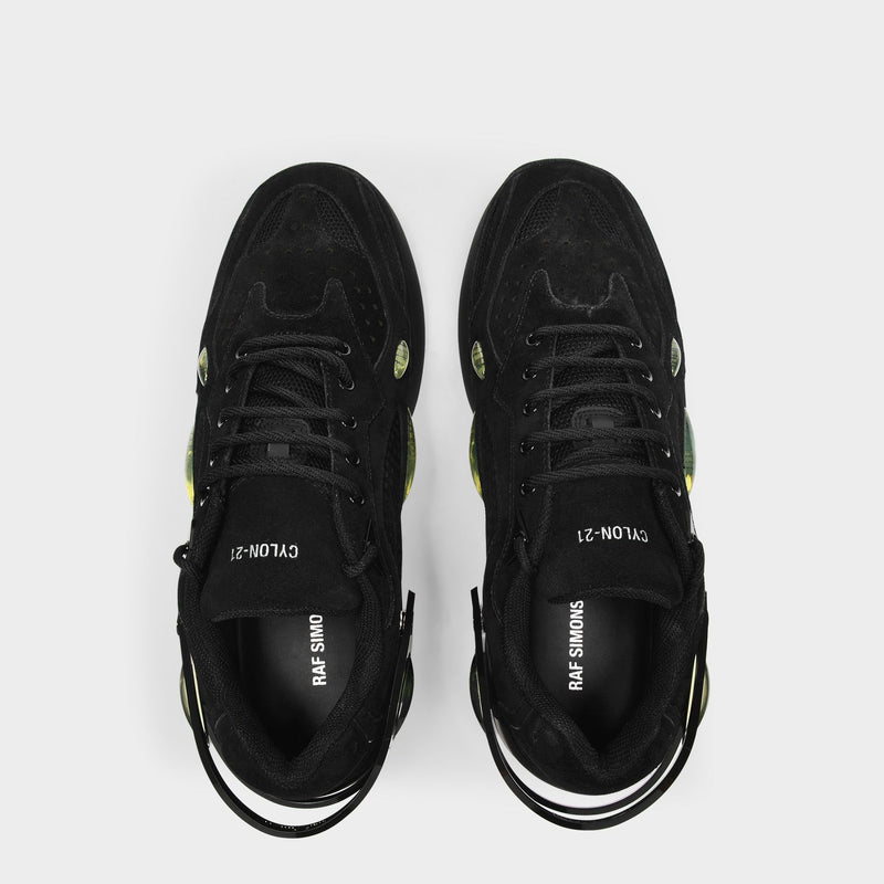 Sneakers Cylon 21 aus schwarzem Leder