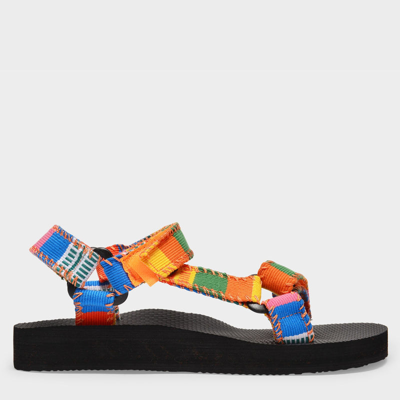 Trekky-Sandalen aus Polyester Mehrfarbig
