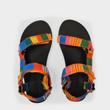 Trekky-Sandalen aus Polyester Mehrfarbig