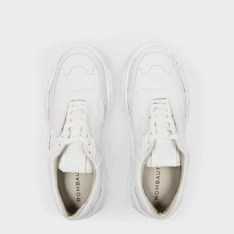 Sneakers Boccaccio II Low aus veganem, weißem Leder
