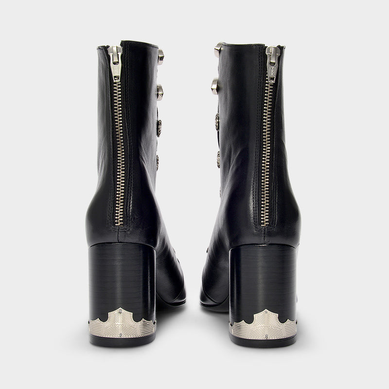 Aj1021 Ankle Boots - Toga Pulla - Black - Leather