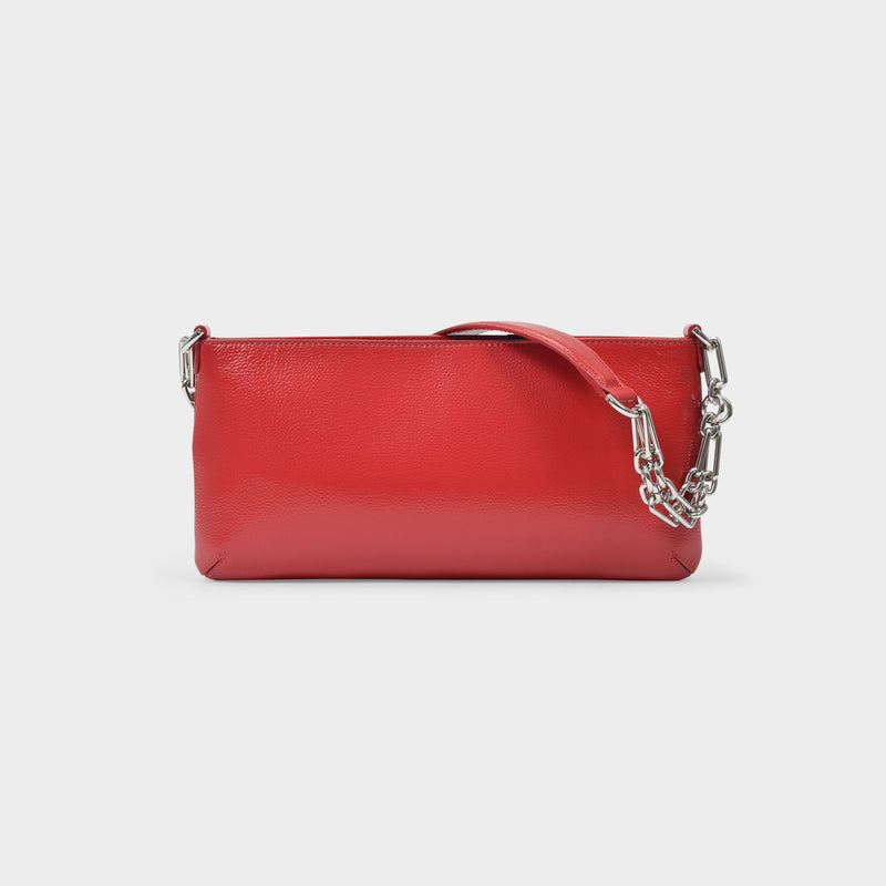 Tasche Holly aus Leder Gloss rot