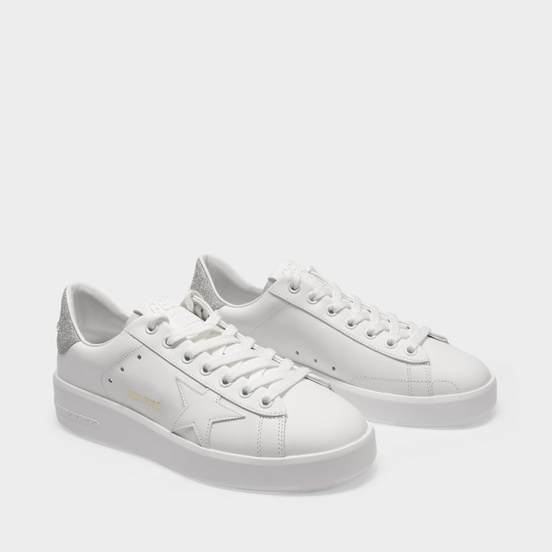 Pure Star Sneakers - Golden Goose - White/Grey - Leather