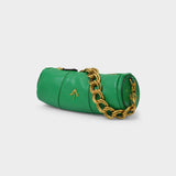 Mini-Cylinder-Bag in Melopen Leder