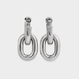 Xl Link Hoops Earring - Paco Rabanne - Silver - Brass