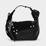 Tasche New Bag Patchwork aus schwarzem Leder