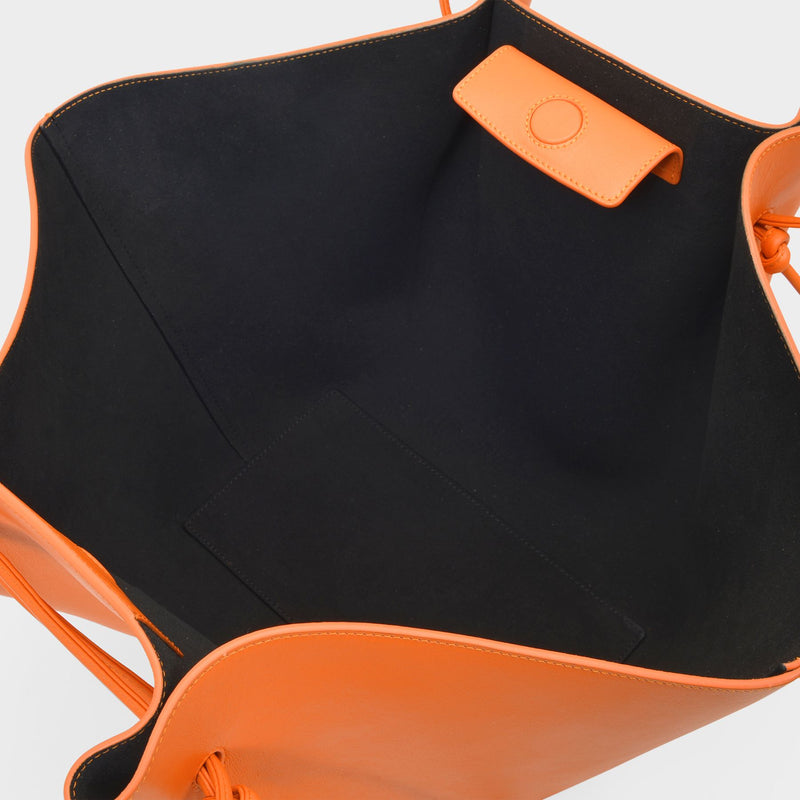 Large Mochi Bag in Orange Leather